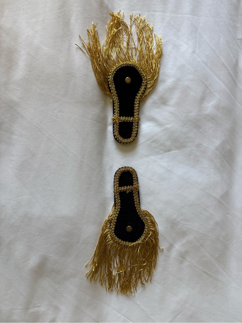 Gold Fringe Military Epaulettes Captain Admiral Sgt Pepper Halloween Costume
